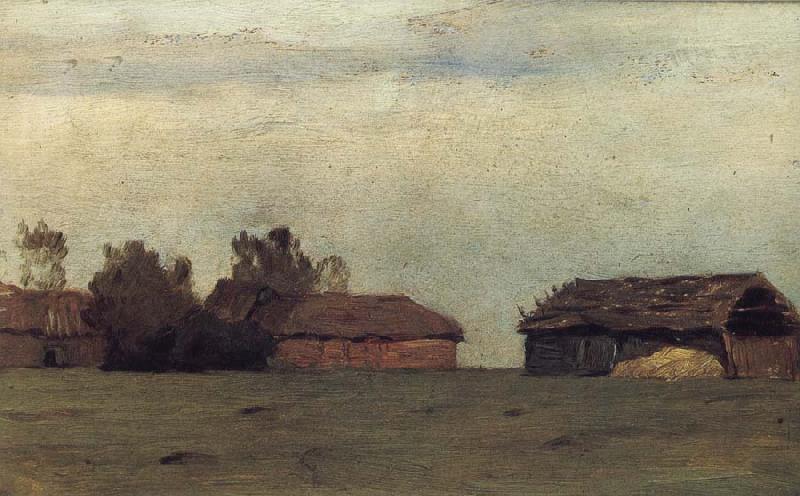 Levitan, Isaak Landscape with Gebauden Germany oil painting art